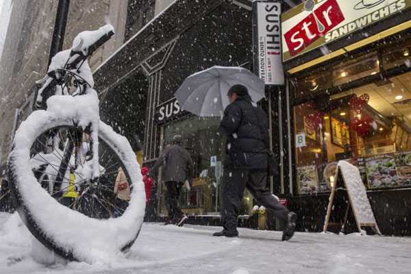 Snow storms threaten to chill US economy