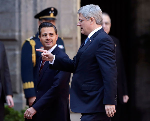 Mexico's president welcomes Canada's PM
