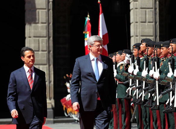 Mexico's president welcomes Canada's PM