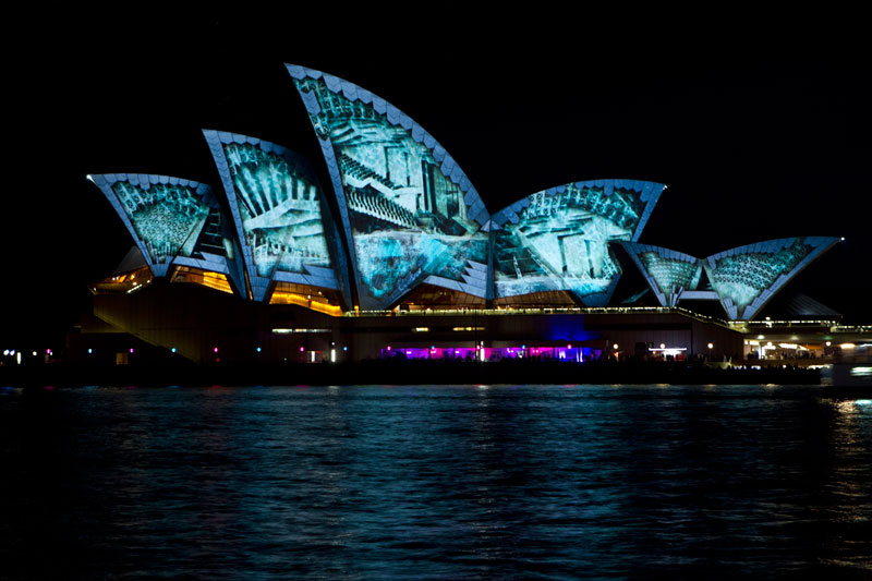 Sydney vivid in light and music