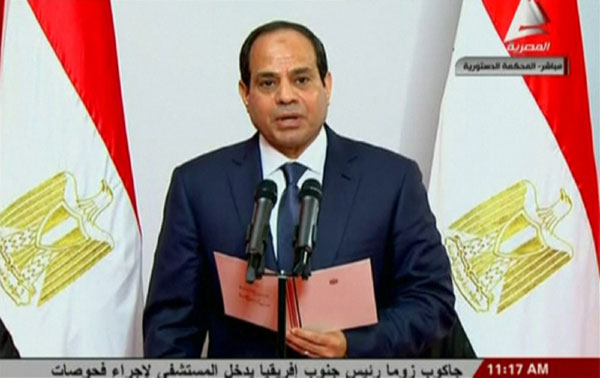Sisi sworn in as Egypt's president