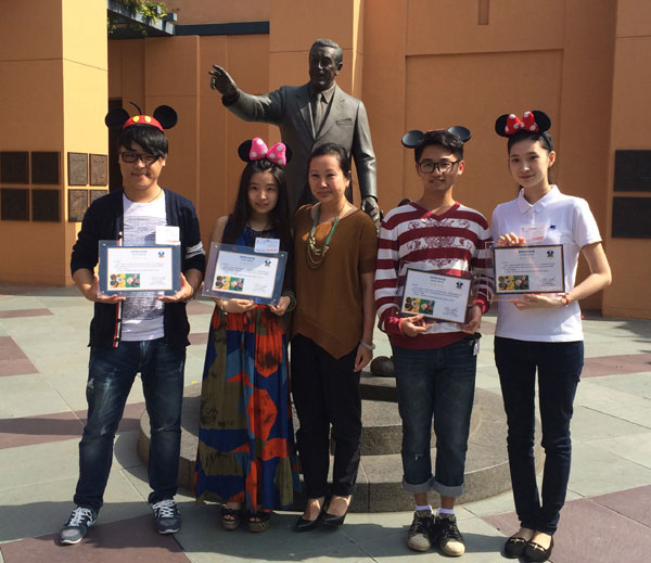 Chinese students win trip to Disney