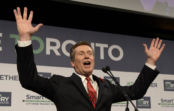 Toronto elects a new mayor