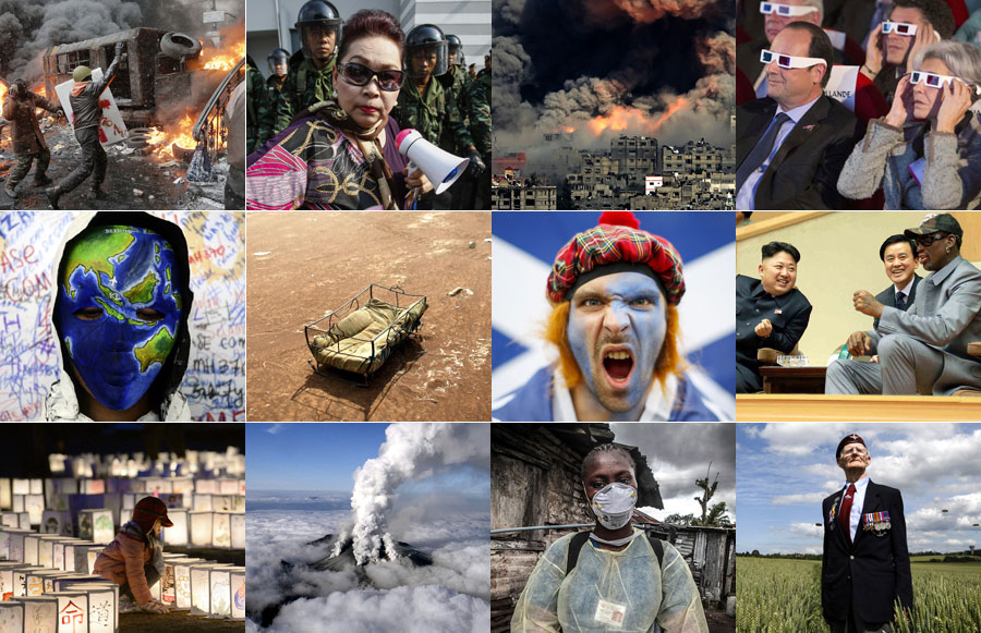 World news pictures of the year 2014