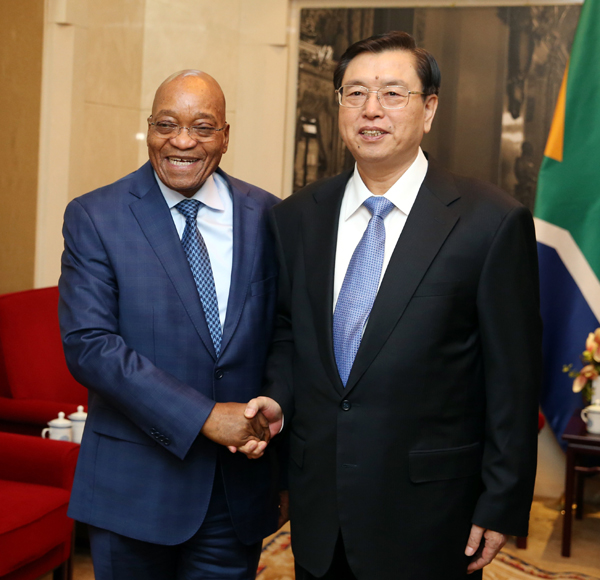 S. African president lauds visit to China 
