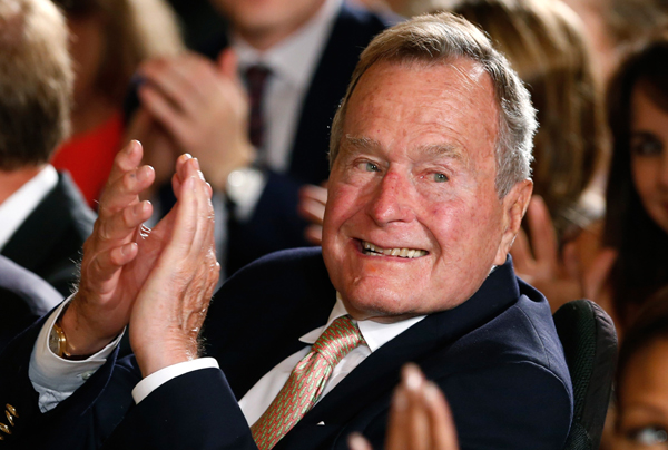 George H.W. Bush spends Christmas in hospital