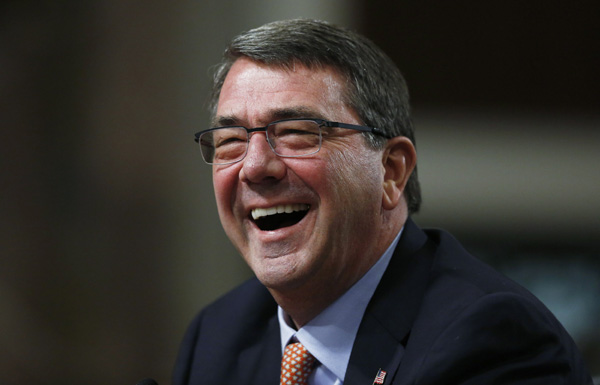 US Senate approves Carter as new defense secretary