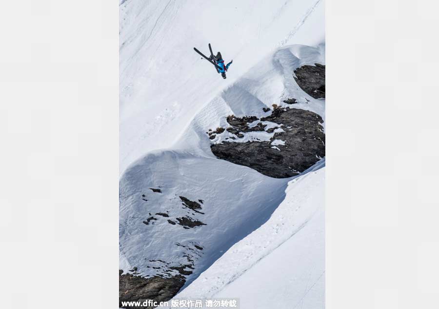 Freestyle skiing, game for adrenalin junkies