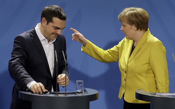 Greek, German leaders seek to reboot relationship
