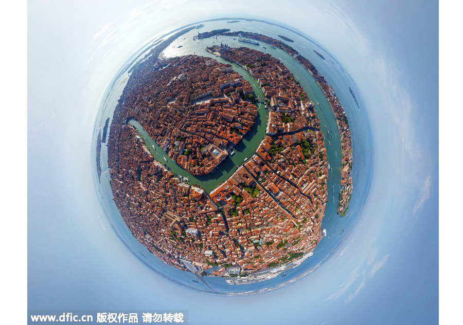 Your city in the shape of tiny round planet