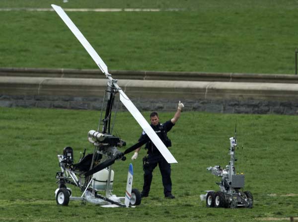 Florida man arrested after landing small helicopter on US Capitol grounds
