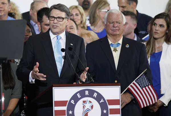 Rick Perry launches second bid for US president