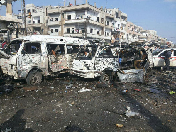 Deadly blasts kill 107 in Syria, IS claims responsibility