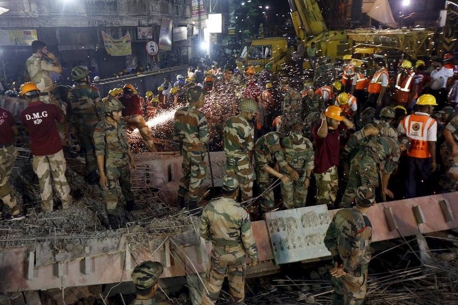 20 killed, 150 injured in flyover collapse in India