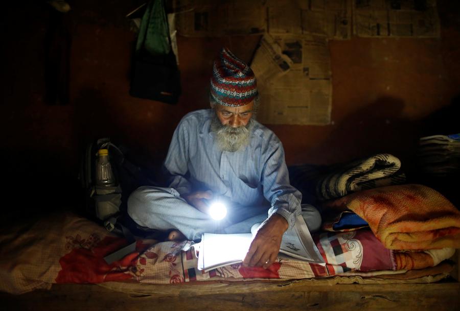 Never too old to learn; Nepal's 68-year-old student