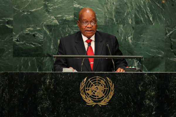South Africa pledges efforts to implement sustainable development