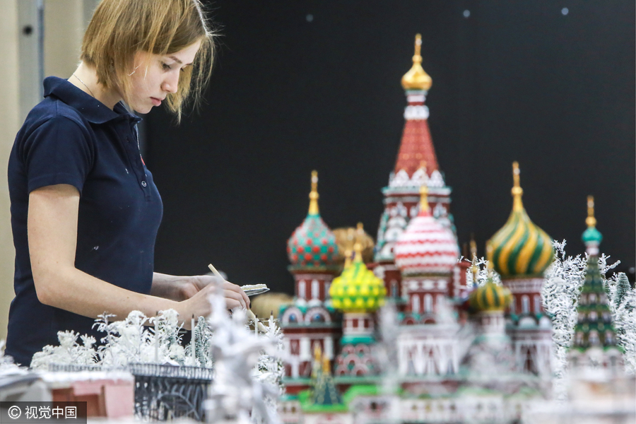 Miniature version of Russia on display