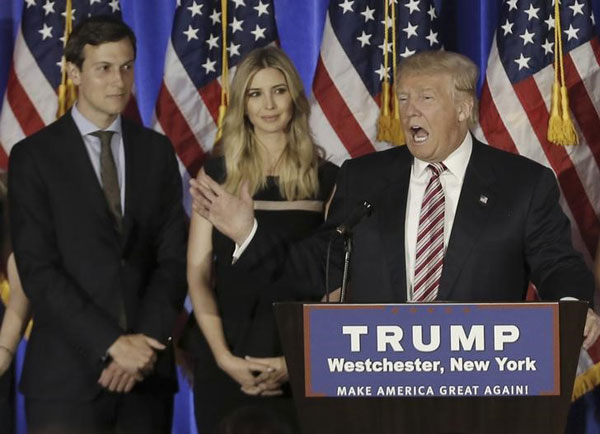 Trump's son-in-law Kushner to become senior White House adviser