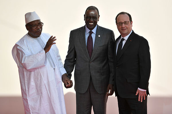 French president promises training, funding support for Africa