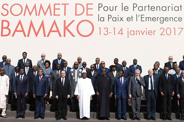 African, French leaders open summit on peace, climate and economy