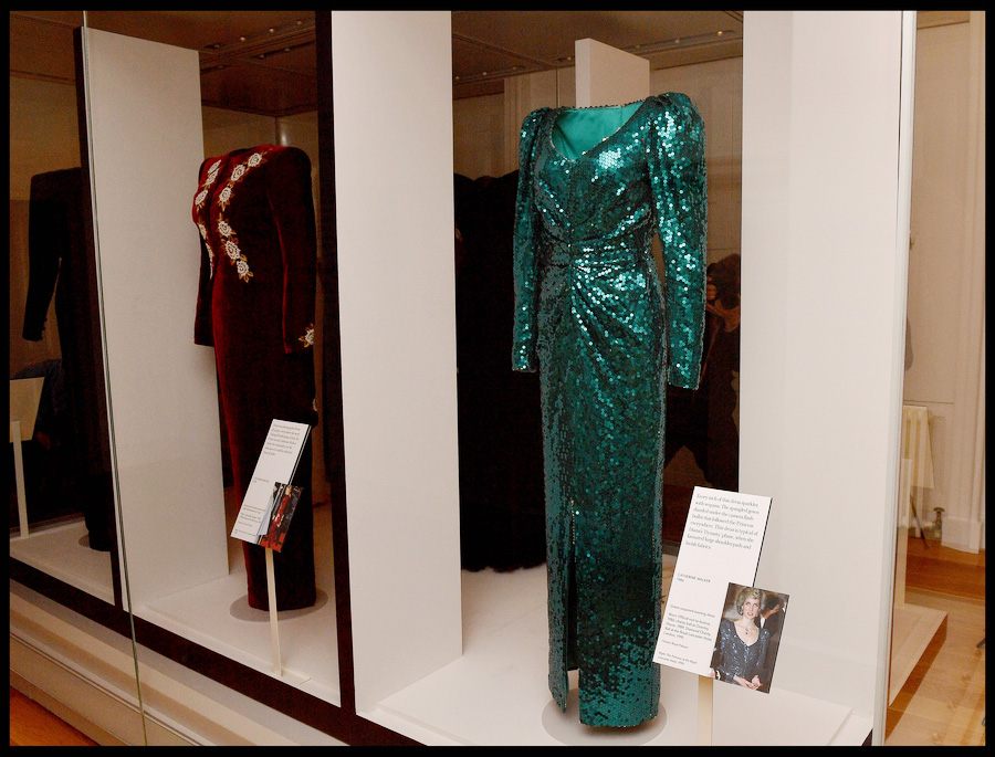 Glamorous dresses of Diana go on display in London