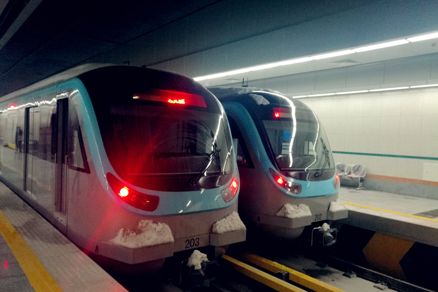 China-made subway trains run in Iranian city Mashhad