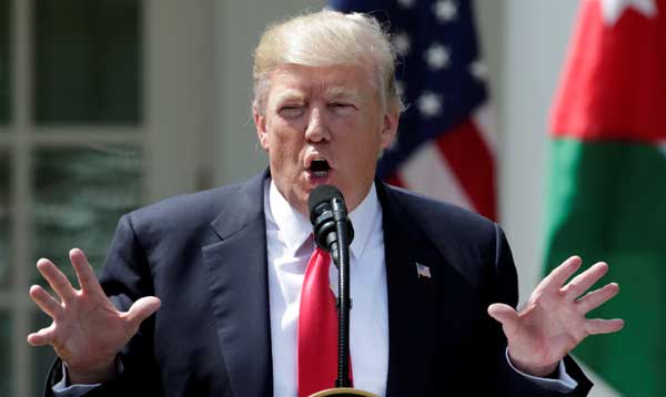Trump says chemical attack in Syria crossed many lines