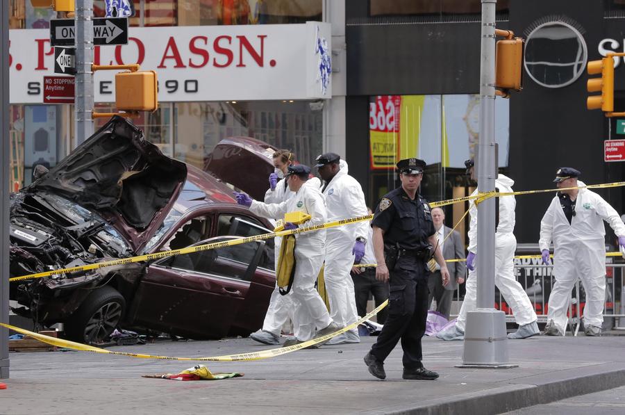 Rampaging driver strikes Times Square pedestrians