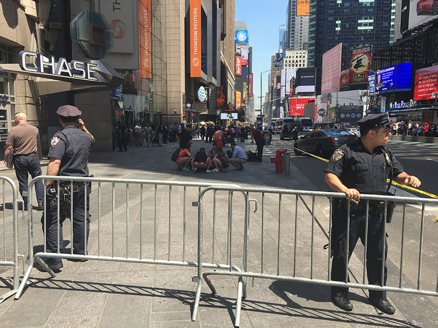 Rampaging driver strikes Times Square pedestrians
