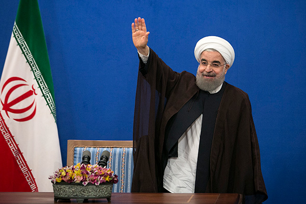 President sends Rouhani best wishes on re-election
