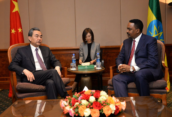 Chinese, Ethiopian FMs meet on bilateral issues