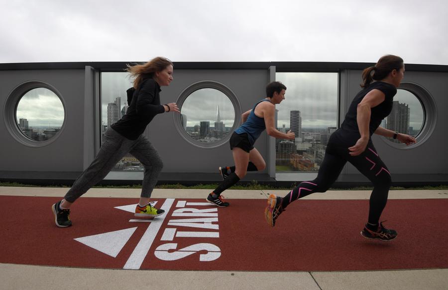 White Collar Factory unveils London's highest rooftop running track