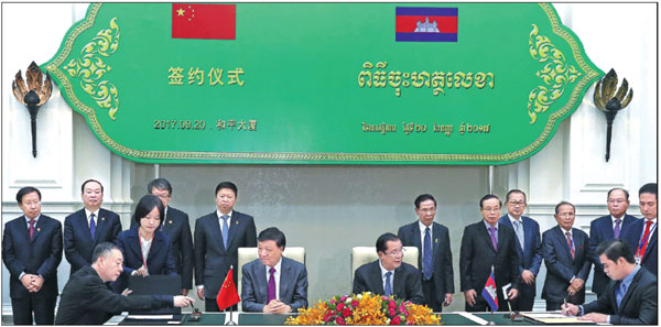 China and Cambodia agree to cement cooperation