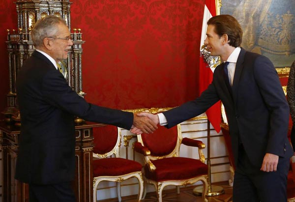 Austrian president hold first talks with Kurz after legislative election