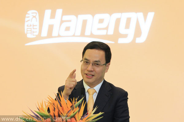 China's Hanergy shares plunge nearly 50%, trade halted