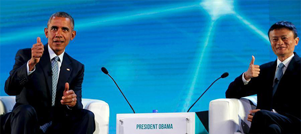 Shunning protocol, Obama interviews Alibaba billionaire Jack Ma