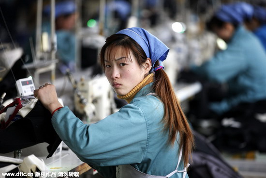 China's labor productivity gains in 2015