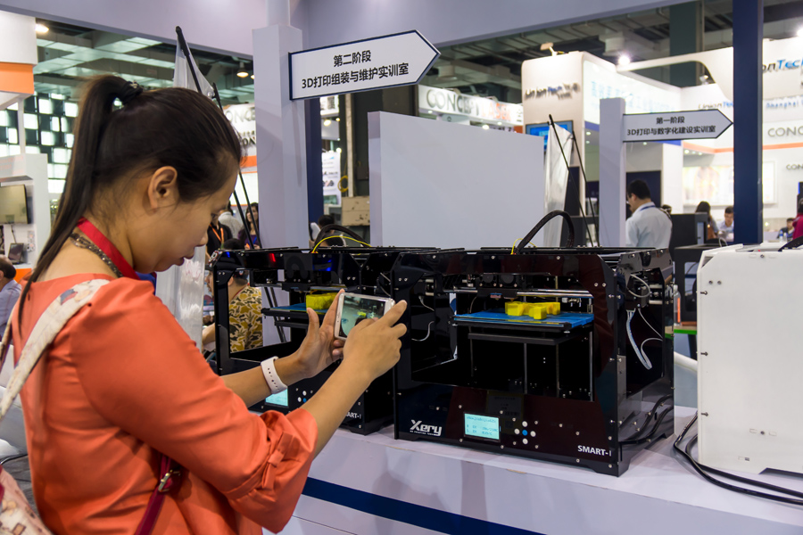 Shanghai's 3D printing expo attracts over 100 companies