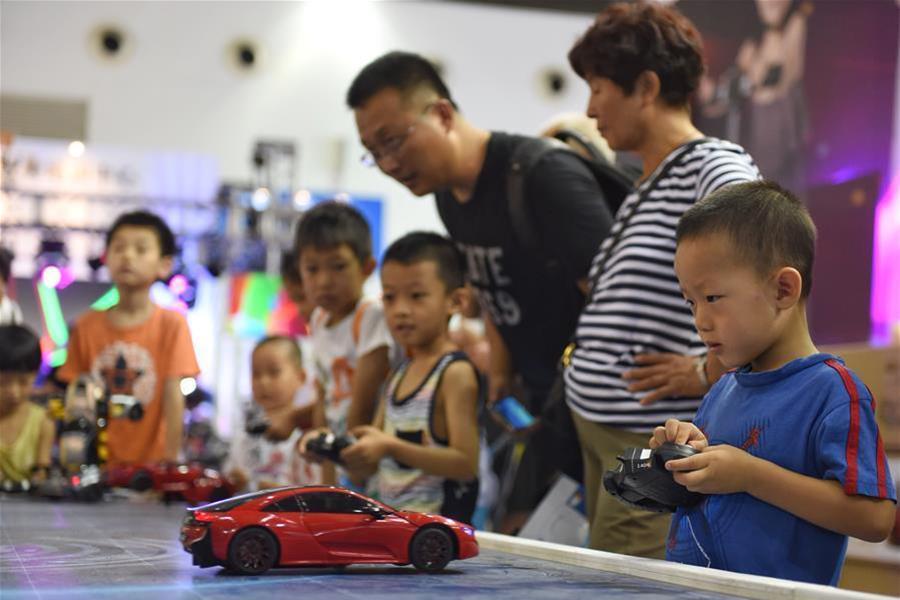 Fun time for children at international toy expo in Beijing