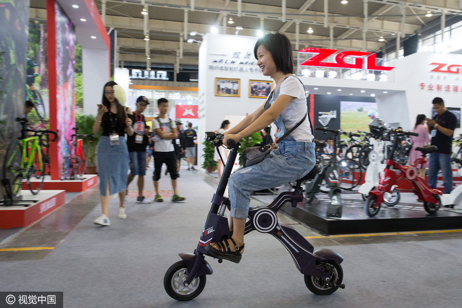 Riding on smart cycles in Nanjing