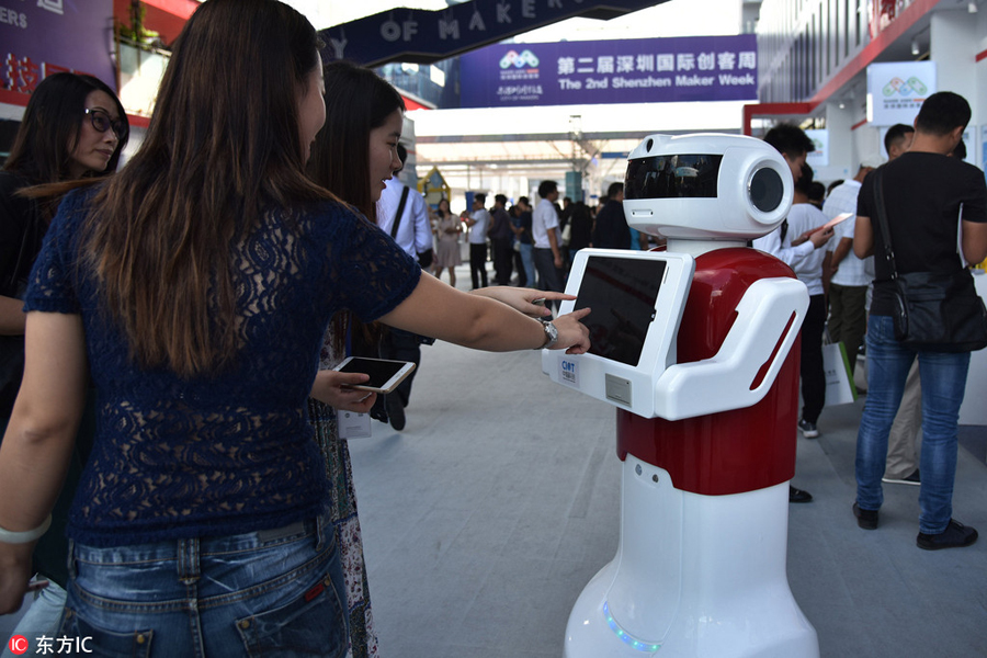 Robots, 3D printed food big hit at Shenzhen Maker Week