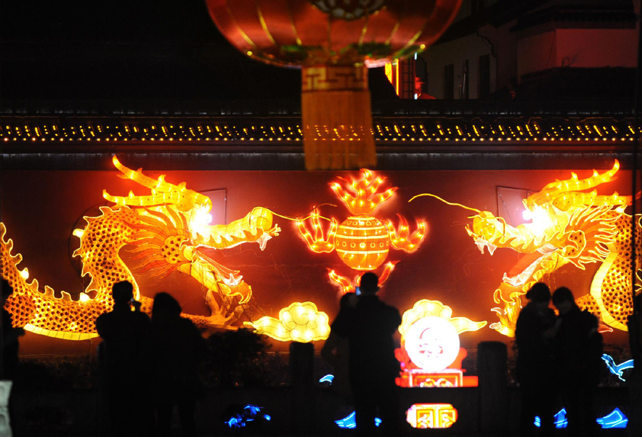 Lights up for Spring Festival