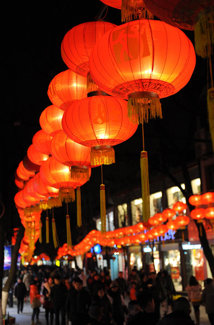 Lights up for Spring Festival