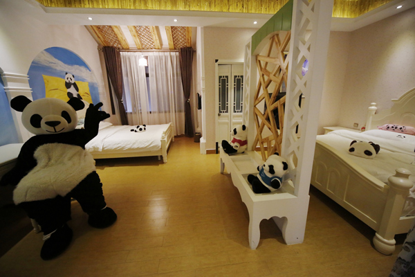Eat, shoot and leave at Panda hotel