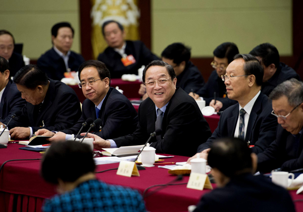 Top leaders attend CPPCC's panel discussion