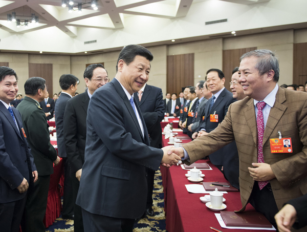 Top leaders attend CPPCC's panel discussion