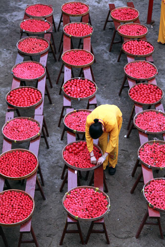 Tofu balls mark annual festival in E China