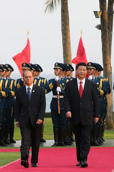Chinese president meets with Myanmar counterpart