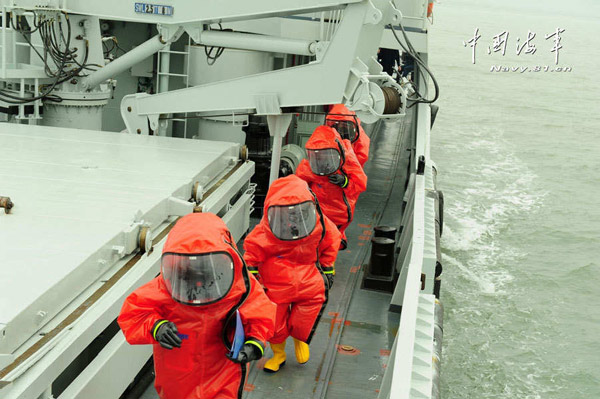 China's 1st NBC maritime rescue team unveiled
