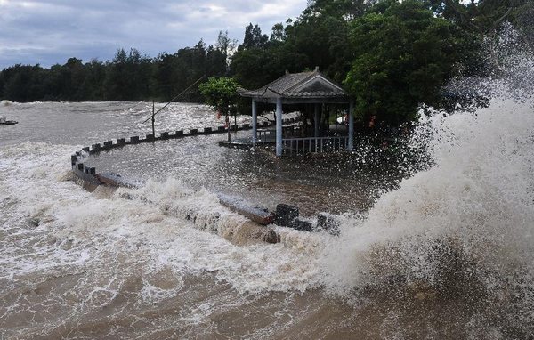 Tropical storm Bebinca brings strong rain to Guangxi
